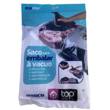 Imagem de Saco a Vácuo Organizador Hermético Para Viagem Roupa Cobertor Closet M