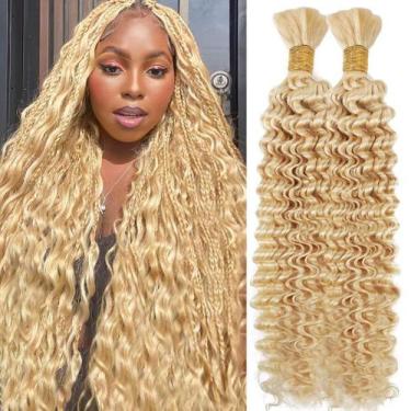 Imagem de Human Braiding Hair Hair Color 613 100g 56cm 2 pacotes - Highlight