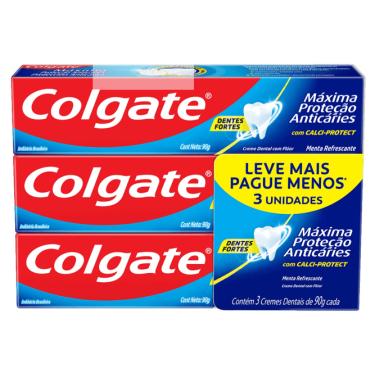 Imagem de CREME DENTAL COLGATE MAX PROTECAO MENTA 90G C/3