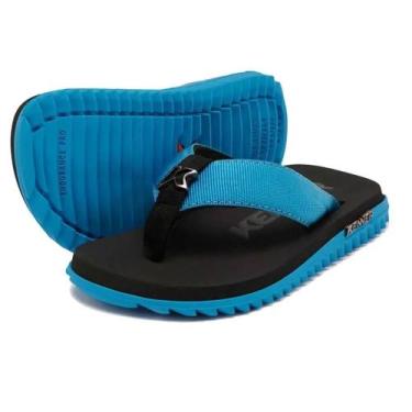 Imagem de Chinelo Kenner Infantil Kivah Preto, Conforto e Estilo, Preto, Azul, 3