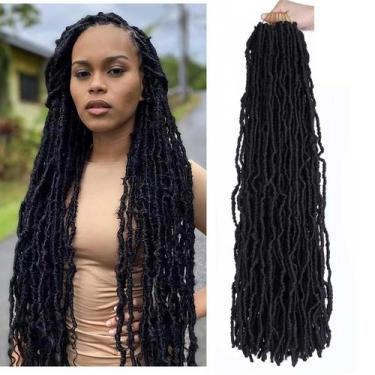 Imagem de Cabelo de crochê Layashow Soft Locs Faux Locs 30 cm, 6 pacotes
