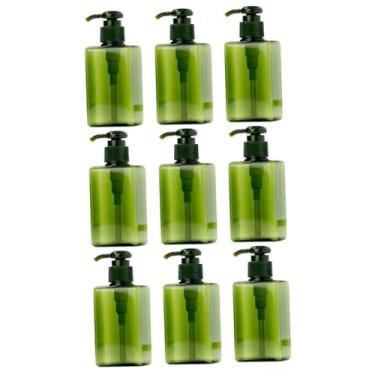 Imagem de Shampoo masculino, 9 peças, dispensador de garrafa líquida com bomba, dispensador de shampoo quadrado, garrafa de shampoo para viagem/442