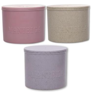 Imagem de Manteigueira Francesa em Bambu e PP, Conserva Manteiga Fresca em Temperatura Ambiente, 10cm x 10cm x 8,5cm, Estilo Rústico, Utensílio de Cozinha, Cores Sortidas