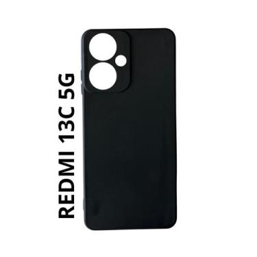 Imagem de Capa  Aveludada + Película de Hidrogel Para Redmi 13c 5G - DB, Preto