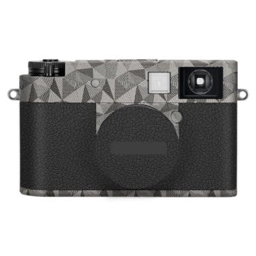 Imagem de X-Half Kit de película protetora para o corpo da câmera, acessórios de pele, decalques de vinil para FujiFilm X-Half XHalf (Triângulo Titânio + Couro Preto)