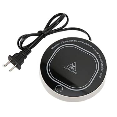 Imagem de Cup Warmer Mat Beverage Warmers Electric Thermostatic Smart Cup Warmer Mat for Office and Home Cocoa Tea Water Milk Soup(US Plug 110V)