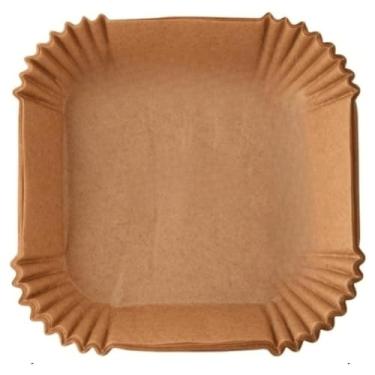 Imagem de Forma Quadrada Descartável para Air Fryer 20x20cm - Pacote com 100 Unidades (Não aplicável)