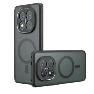 Imagem de Kukoufey Capa compatível com REDMI Note 15 Pro 5G, compatível com MagSafe, compatível com Xiaomi Redmi Note 15 Pro 5G capa de celular magnética embutida antichoque preta