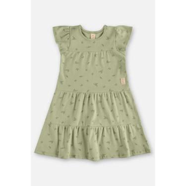 Imagem de Vestido Infantil Ribana Sustentável Up Baby, Verde, 2