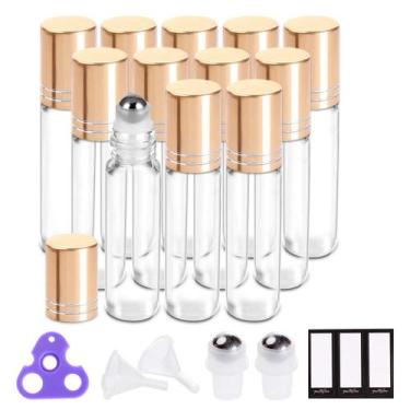 Imagem de Frascos rolantes de óleo essencial PrettyCare 10 ml (pacote com 12)