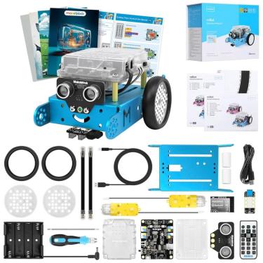 Imagem de Kit Robô Makeblock mBot com Caixa de Programação Scratch, Projetos STEM p/ Crianças Aprenderem a Programar c/ Scratch Arduino