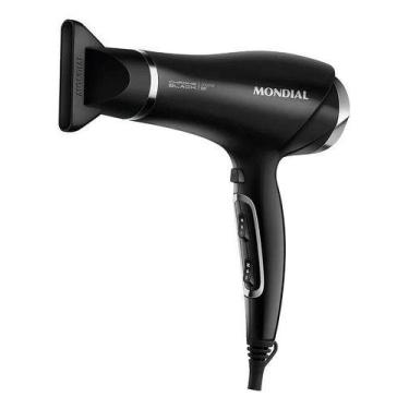 Imagem de Secador de Cabelos Mondial SCN-04 Tourmaline Íon 2000w, Preto e Prata,