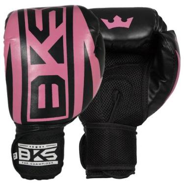 Imagem de Luva De Boxe Treino Muay Thai Kickboxing Bks Boxing, Rosa, 12oz