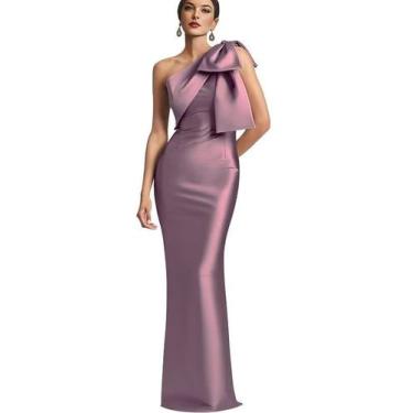 Imagem de Vestido Mãe da Noiva Mkojaa One Shoulder Mermaid US18