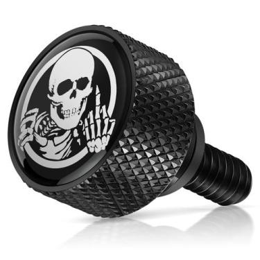 Imagem de Seat Bolt Fender Rear Seat Seat Screw Skull Pattern para Harley - Amaz