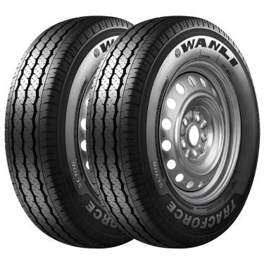 Imagem de Pneu Wanli SL106 195R14C Aro 14C 106/104R 8 Lonas Kit2