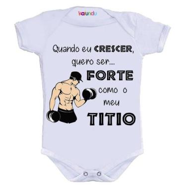 Imagem de Body Divertido - Quando Eu Crescer Forte Como Titio - KALUNDU KIDS, GG