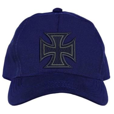 Imagem de Boné Kaluapa Cruz de Malta, Azul, Unissex, Único