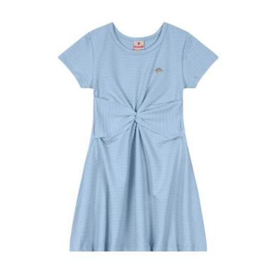 Imagem de Vestido de cotton poá infantil menina Brandili, 8, Azul