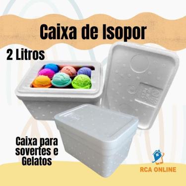 Imagem de 3 Caixas De Isopor 2 Litros Sorvetes Gelatos E Medicações