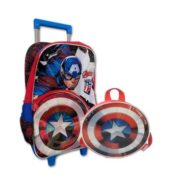 Imagem de Kit Mochila de Rodinha Vingadores Ref.38062