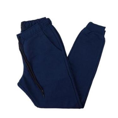 Imagem de Calça Masculina King & Joe Comfort Moletom Azul Marinho - CL20301-Masculino