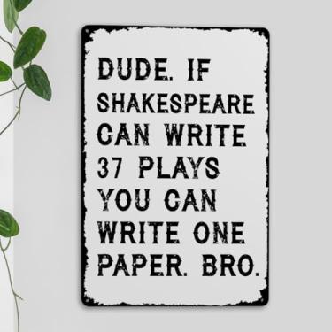 Imagem de Decoração engraçada para sala de aula, presentes para professores, matemática, inglês, ciências, história, placas de parede para casa, escritório, sala de aula, decoração de parede, placa de metal