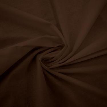 Imagem de Tecido Tricoline Liso Marrom - Peripan - 50 x 150 cm - Ideal para Arte
