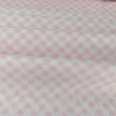 Imagem de Tecido Tricoline Xadrez Diagonal Rosa Bebê 50 x 150 cm - Tecidos Calde