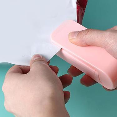 Imagem de Mini seladora térmica portátil, prensa manual, máquina seladora de sacos de armazenamento de alimentos para lanches, alimentos congelados, sacos plásticos