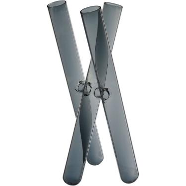 Imagem de Vaso Decorativo Enfeite Planta Tubos Borossilicato 23x11x11cm Fume