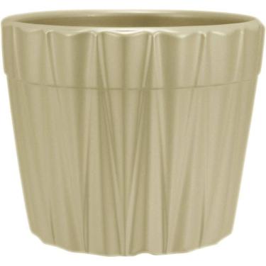 Imagem de Cachepô Vaso Decorativo Planta Home&co Cerâmica 10x12 Bege