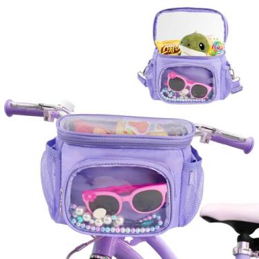 Imagem de Cesta de bicicleta para meninas Sweet Lion Purple 20x10x16 cm à prova 