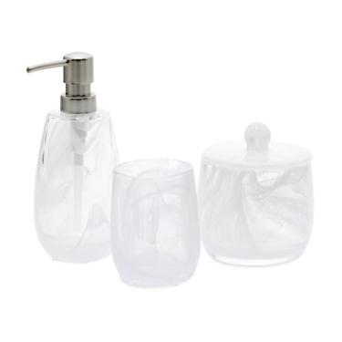 Imagem de KIT EM VIDRO PARA BANHEIRO - 3 PCS