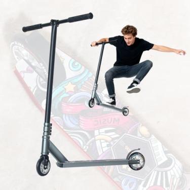 Imagem de Pro Freestyle Stunt Scooter – Lightweight Aluminum Trick Kick Scooter with 110mm Wheels, Reinforced T6 Deck & ABEC-9 Bearings | Kids, Teens & Adults 8+ (Gunmetal Gray)