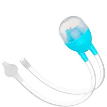 Imagem de Aspirador Nasal Manual para Bebê com Reservatório, Silicone Macio, Livre de BPA, Azul