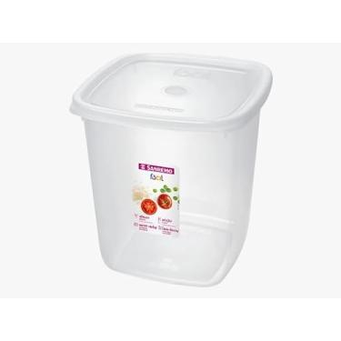 Imagem de Pote Para 5kg De Arroz Porta Mantimento Plástico Sanremo 7 L Água