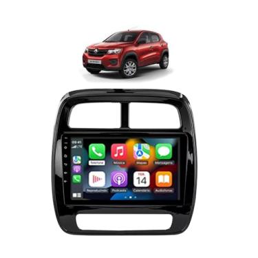 Imagem de Kit Multimidia Kwid Life Zen 2017/2022 9 Pol Carplay AndroidAuto USB BT- Roadstar 908BR