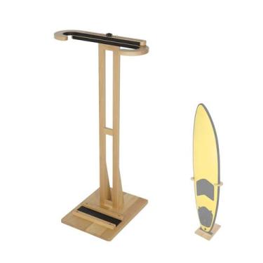 Imagem de Suporte de prancha de surf HIKULA Expositor interno de madeira