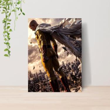 Imagem de Genérico, Quadro One Punch Saitama Anime A4 | Placa MDF 10