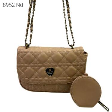 Imagem de Bolsa Feminina Transversal Ombro Matelassê com Porta Moedas 8952 - H2 