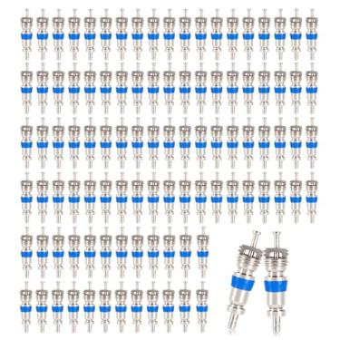 Imagem de Pacote com 100 núcleos de válvula para sistemas HVAC de alta pressão R410 R32 R22 com vedação de teflon Peça de substituição ideal para refrigeração e ar condicionado