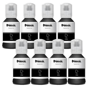 Imagem de Kit 8 Tintas Para Epson L4160 L4150 T504 L6171 L6161 L6191 T504 - Bulk