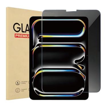 Imagem de ESLOEVRES Protetor de tela de privacidade para iPad Pro 12,9 polegadas (6ª/5ª/4ª/3ª geração, 2022/2021/2020/2018), filme de vidro temperado anti-espião 9H, 1 pacote