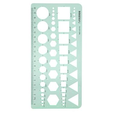 Imagem de YOUTHINK Régua de Rascunho, Modelo de Desenho de 12 Unidades Régua Plástica Geométrica de Medição Multifuncional para Designs de Roupas, Construção, Obras de Arte, Estudo Escolar