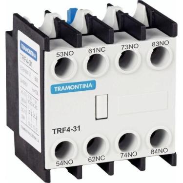Imagem de Contato Auxiliar Frontal Para Contator Tramontina Trf4- 31 3na+1nf Tra