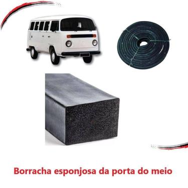 Imagem de Borracha Porta Baixa Com Furo Kombi 57 A 74 Rolo 50 Mts [f103]