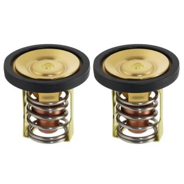 Imagem de 2 peças para termostato 18-3606 para motores de popa Mercury Marine 200-300 HP - substituição direta 8M0057307 885599003 27-8503181 (serve para sistema de resfriamento de motor de barco Sierra 18-3535