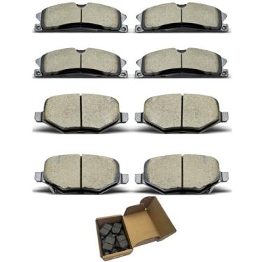 Imagem de Conjuntos de pastilhas de freio adequados para Ford para Explorer/Flex/para policial Interceptor Sedan/Para serviço especial Polícia Sedan/Para Touro, para Lincoln MKS/MKT D1611 D1612 Pastilhas de
