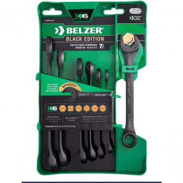 Imagem de Jogo De Chave Combinada Belzer Speedy X6 8 - 17 Mm Com 7 Peças - Cx6rwm7b